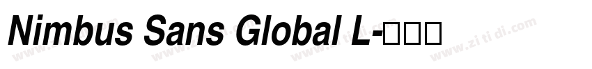 Nimbus Sans Global L字体转换